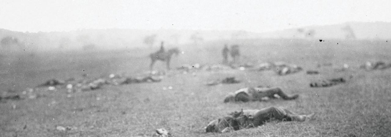 Union dead after the Battle of Gettysburg, Gettysburg, Pa., 1863. Photo by Alexander Gardner.