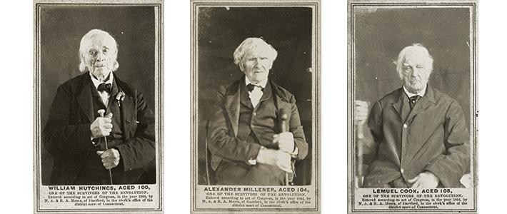 These images entail three portraits of Revolutionary War veterans.